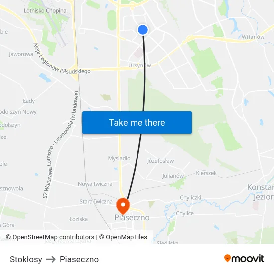 Stokłosy to Piaseczno map