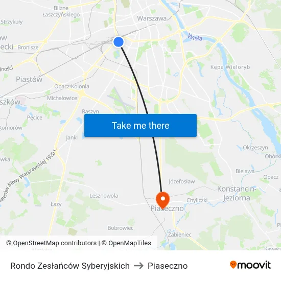 Rondo Zesłańców Syberyjskich to Piaseczno map