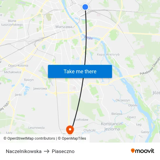 Naczelnikowska to Piaseczno map