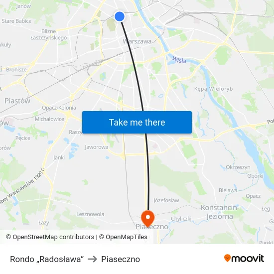 Rondo „Radosława” to Piaseczno map