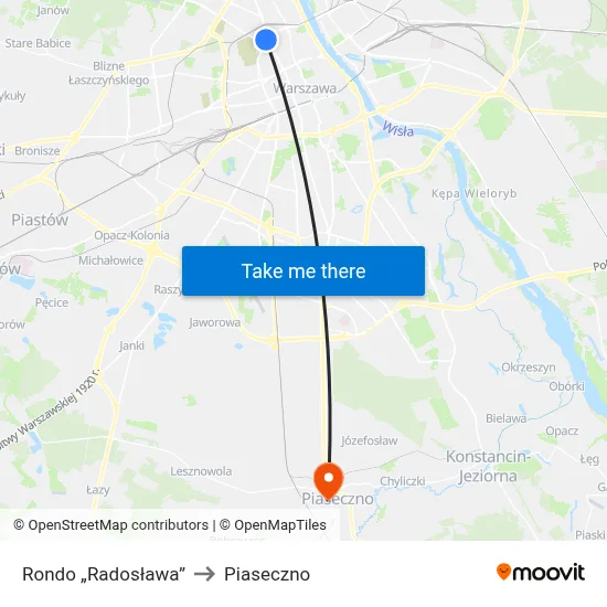 Rondo „Radosława” to Piaseczno map