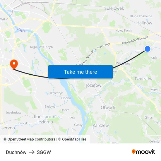 Duchnów to SGGW map