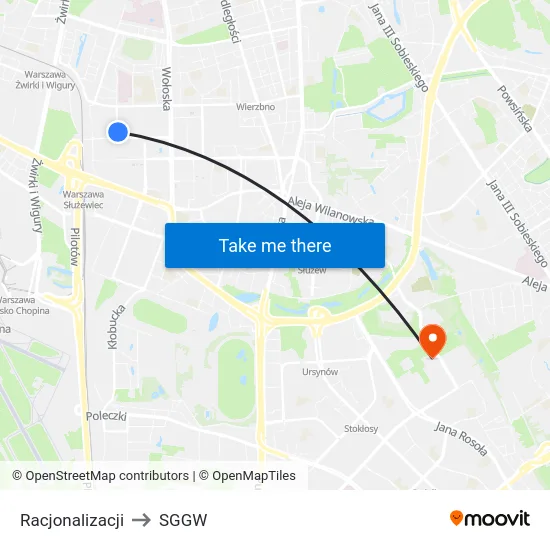 Racjonalizacji to SGGW map