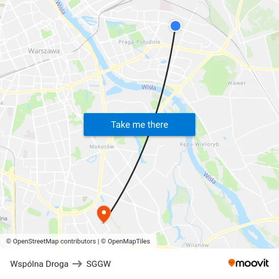 Wspólna Droga to SGGW map