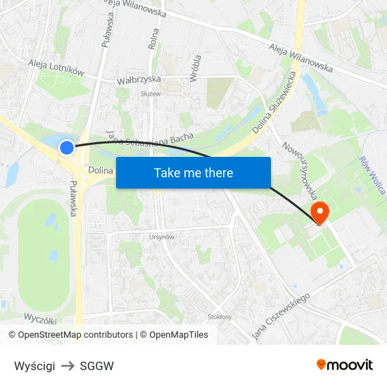 Wyścigi to SGGW map