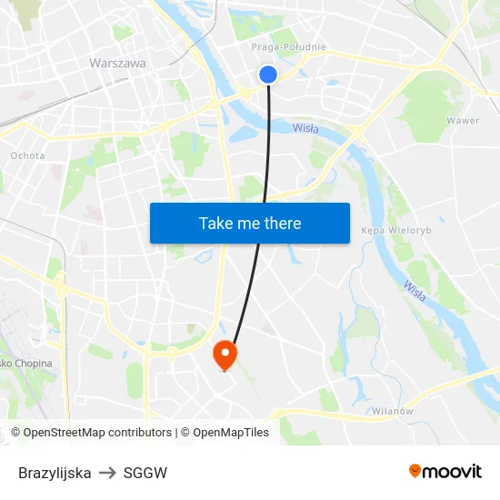 Brazylijska to SGGW map