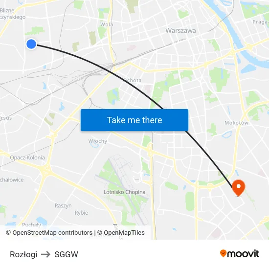 Rozłogi to SGGW map