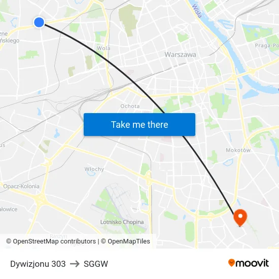 Dywizjonu 303 to SGGW map