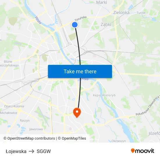 Łojewska to SGGW map
