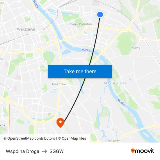 Wspólna Droga to SGGW map