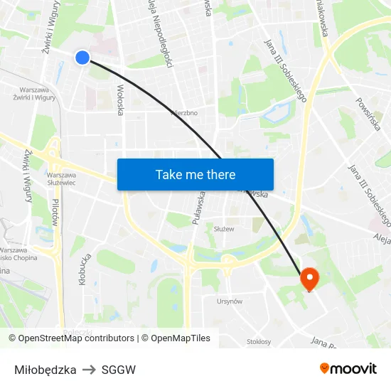 Miłobędzka to SGGW map