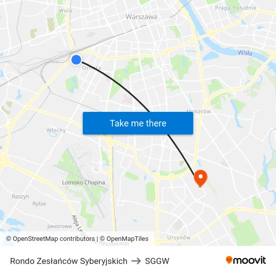 Rondo Zesłańców Syberyjskich to SGGW map