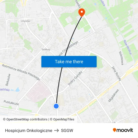 Hospicjum Onkologiczne to SGGW map