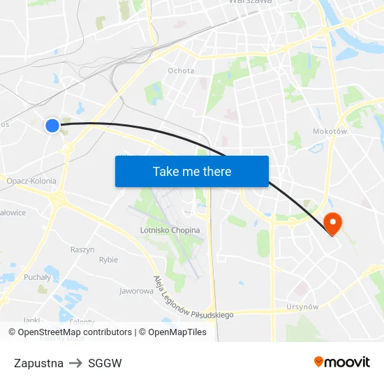Zapustna to SGGW map