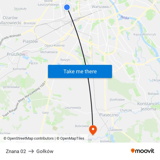 Znana 02 to Gołków map