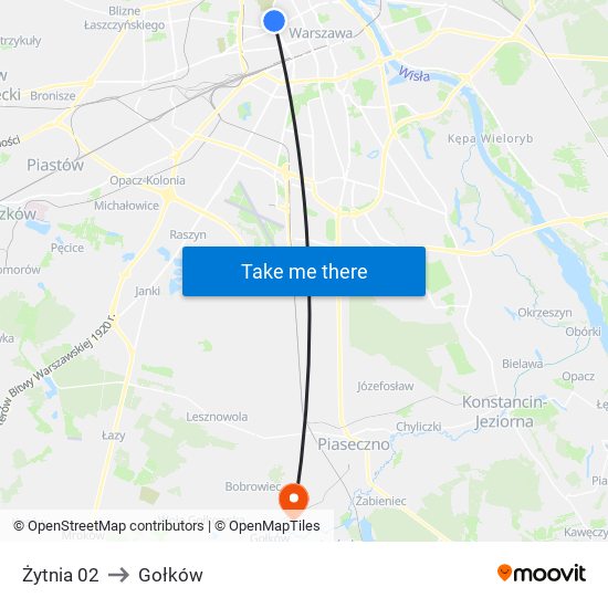 Żytnia 02 to Gołków map