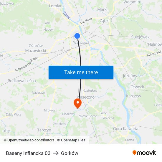 Baseny Inflancka 03 to Gołków map