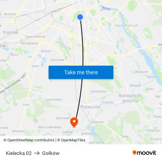 Kielecka 02 to Gołków map