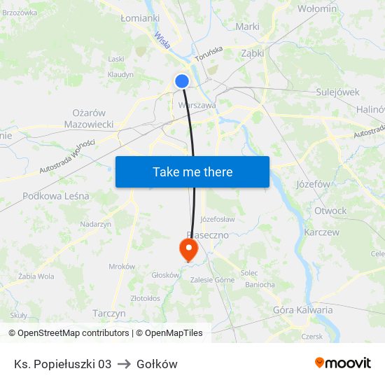 Ks. Popiełuszki 03 to Gołków map