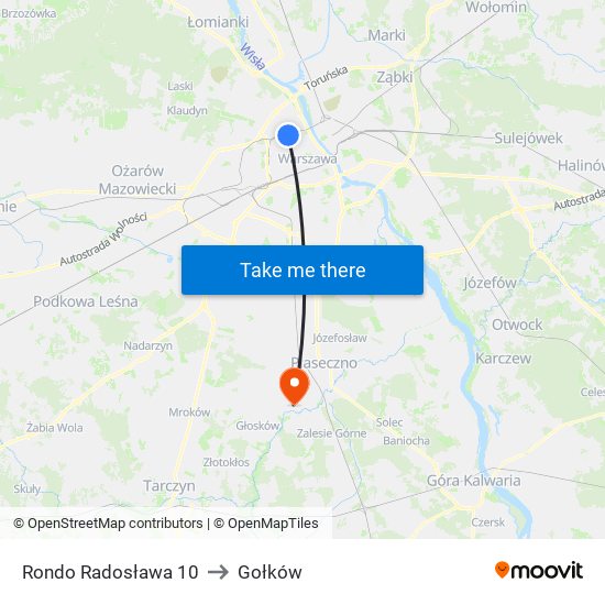 Rondo „Radosława” to Gołków map