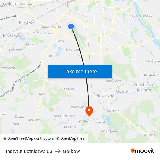 Instytut Lotnictwa 03 to Gołków map