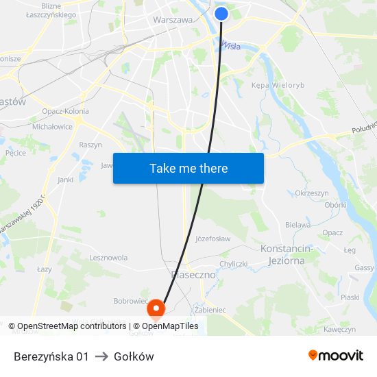 Berezyńska 01 to Gołków map