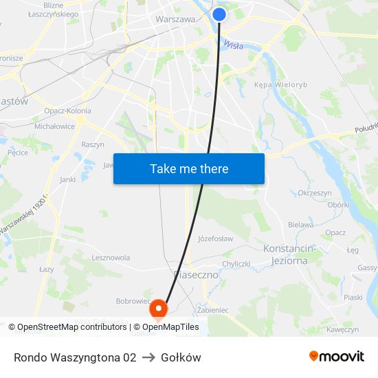 Rondo Waszyngtona 02 to Gołków map