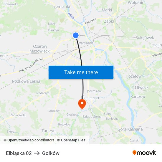 Elbląska 02 to Gołków map