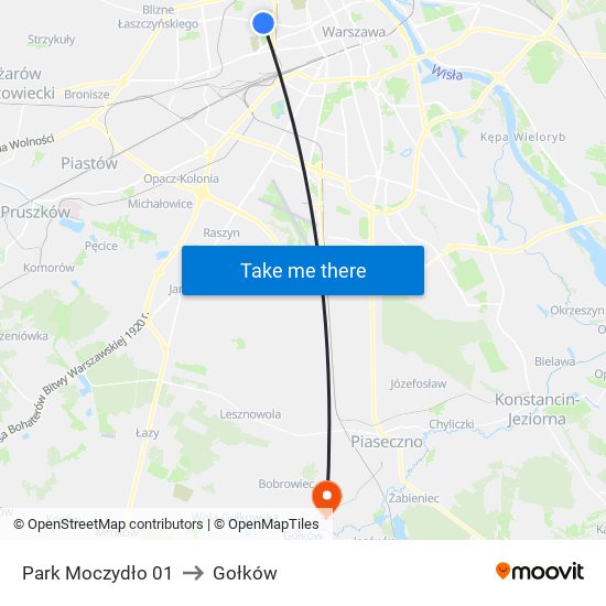 Park Moczydło 01 to Gołków map