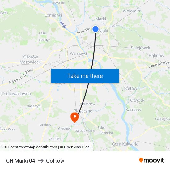 CH Marki 04 to Gołków map