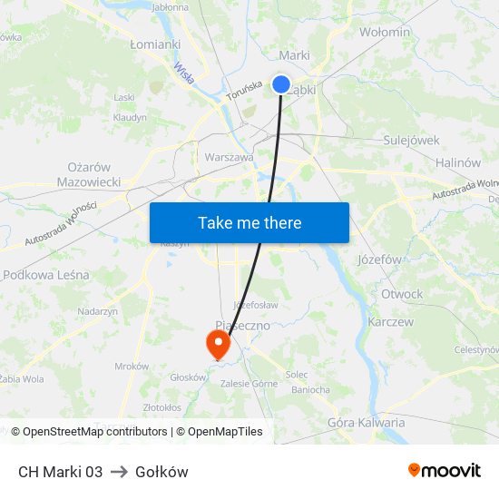 CH Marki 03 to Gołków map