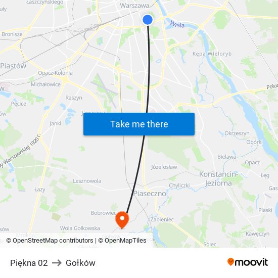 Piękna 02 to Gołków map