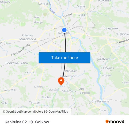 Kapitulna 02 to Gołków map