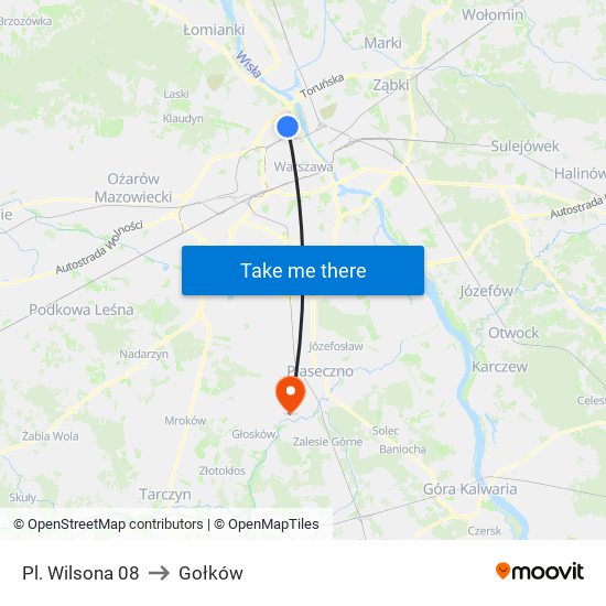 Pl. Wilsona 08 to Gołków map