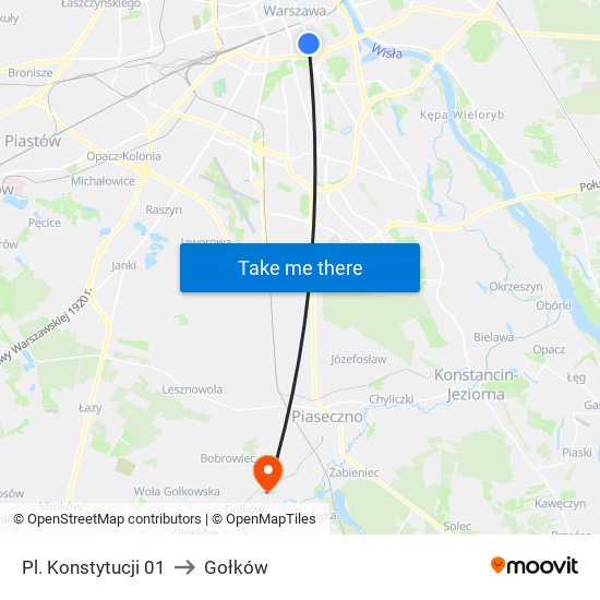 Pl. Konstytucji 01 to Gołków map