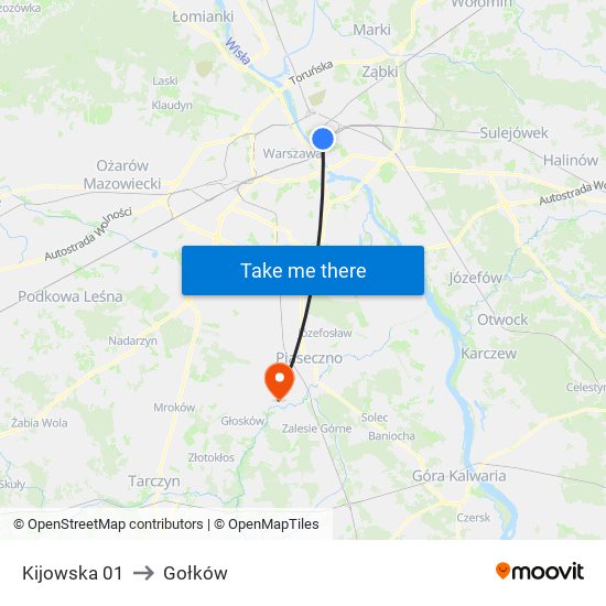 Kijowska 01 to Gołków map