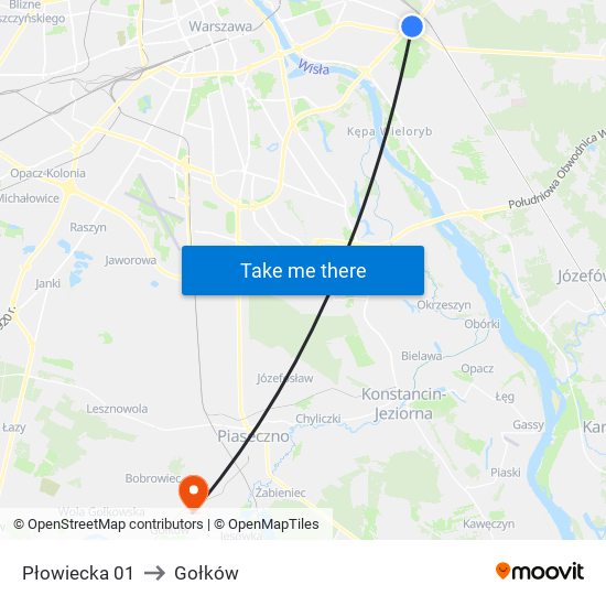 Płowiecka 01 to Gołków map