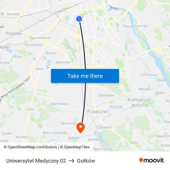 Uniwersytet Medyczny 02 to Gołków map