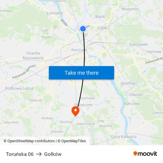 Toruńska 06 to Gołków map