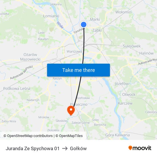 Juranda Ze Spychowa 01 to Gołków map