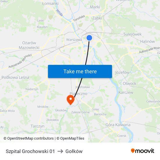 Szpital Grochowski 01 to Gołków map