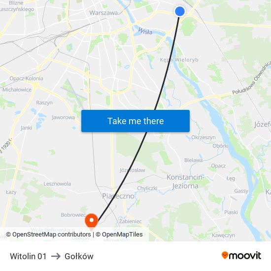Witolin 01 to Gołków map