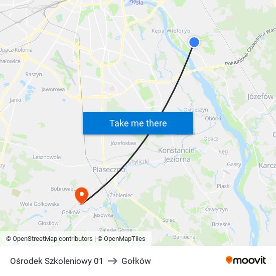 Ośrodek Szkoleniowy to Gołków map