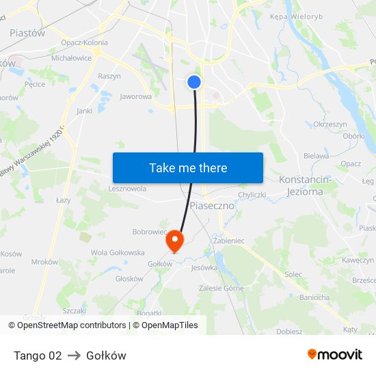 Tango 02 to Gołków map