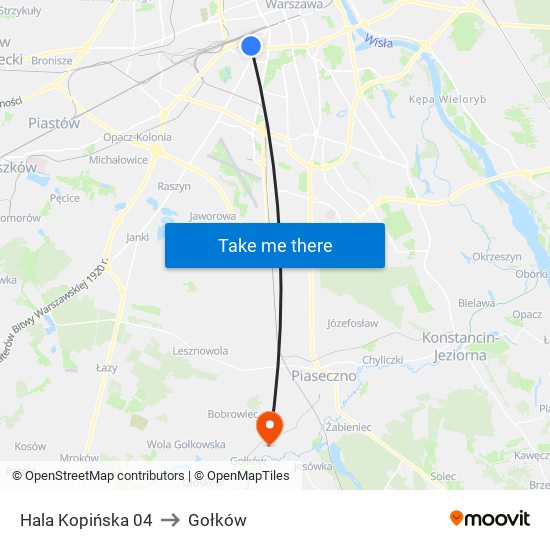 Hala Kopińska 04 to Gołków map