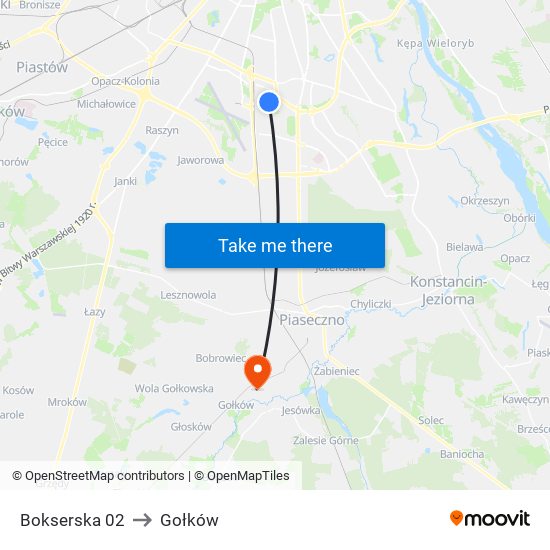 Bokserska 02 to Gołków map