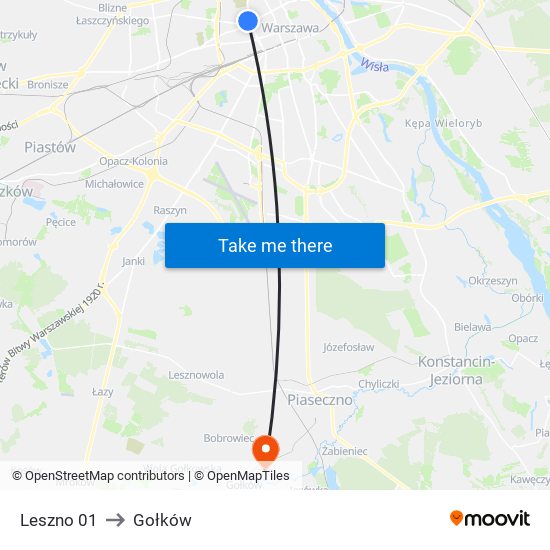 Leszno 01 to Gołków map