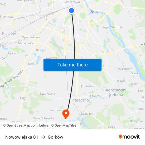 Nowowiejska 01 to Gołków map