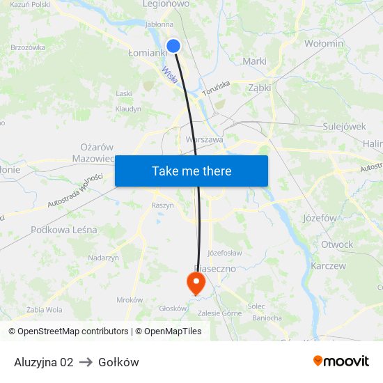 Aluzyjna 02 to Gołków map