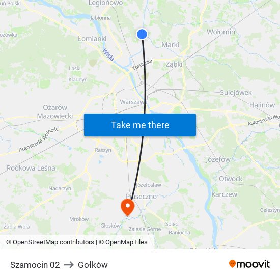 Szamocin 02 to Gołków map